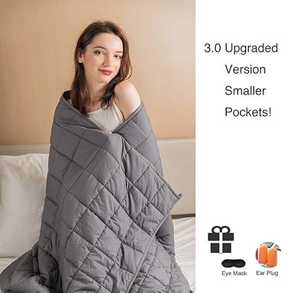 Daverose Calming Weighted Blanket For Adults 15lbs 60x80 130 160lbs Adults Queen Sizesmaller Pocketsadults Comfort Sensory Heavy Blanket Grey #weighted #blanket #for #adults Daverose Calming Weighted Blanket For Adults 15lbs 60x80 130 160lbs Adults Queen Sizesmaller Pocketsadults Comfort Sensory Heavy Blanket Grey