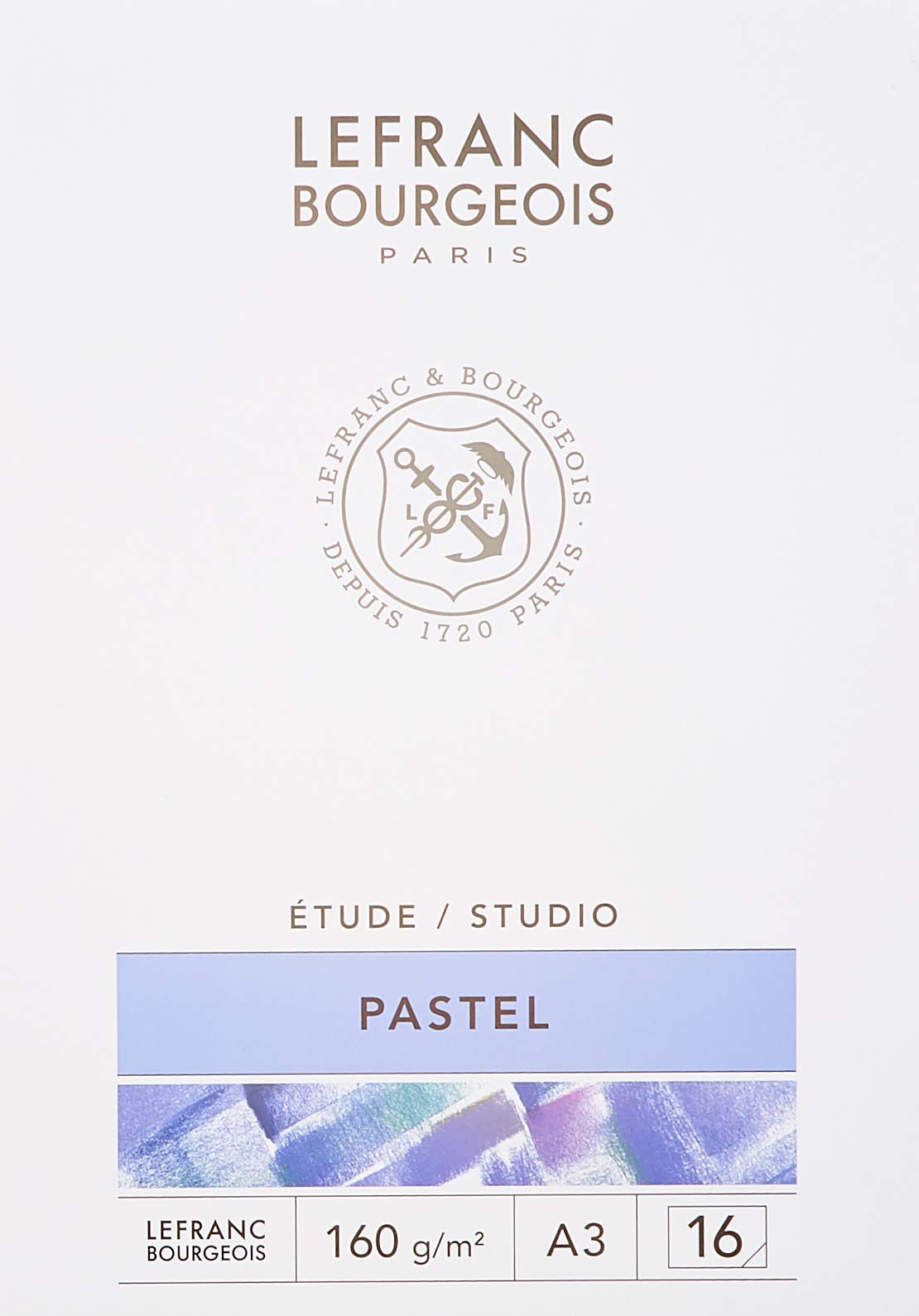 Lefranc Bourgeois Pastel Colouring pad, White, A3-16 Blatt im Pastellmalblock