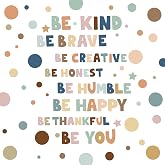 TaoBary 332 Pcs Polka Dot Wall Decals for Classroom, Inspirational, Boho | Kids Peel and Stick Stickers, Colorful Phrases Kind Brave Thankful, Playroom Nursery School Decor, Removable Circles