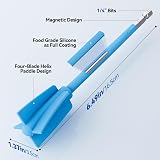 Suzzam Silicone Resin Mixing Paddle 4pc for 1/4 Drill Epoxy Stirrer view 2