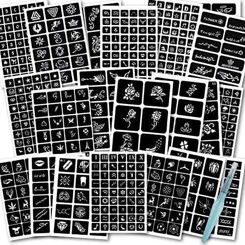Toltol 524pcs Semi Permanent Tattoo With Body Painting Pen 20 Sheets Henna Girls Boys Tattoo Stencil Temporary Tattoos For Women Body Art Template Price In Uae Amazon Uae Kanbkam