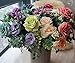 Artificial flowers, European artificial roses, silk rose for decorating, silk flower for wedding, a bunch/pack