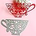 Bottone Tea Cup Cutting Dies Stencil DIY Scrapbooking Album Paper Card Embossing Craft