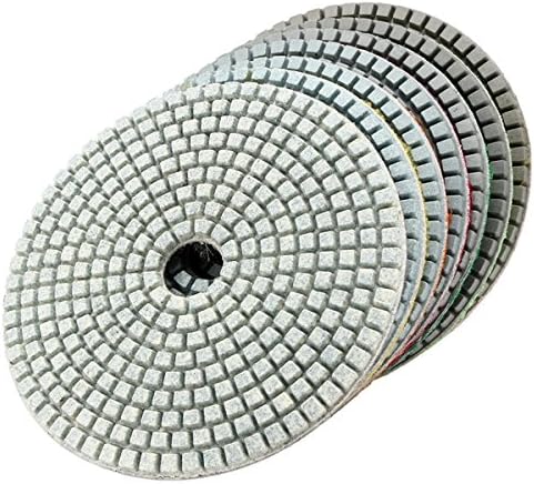 EsportsMJJ 7Pcs 5 Inch 50-3000 Grit Diamond Polishing Pad Sanding Disc For Marble Concrete Granite Glass - Image 5
