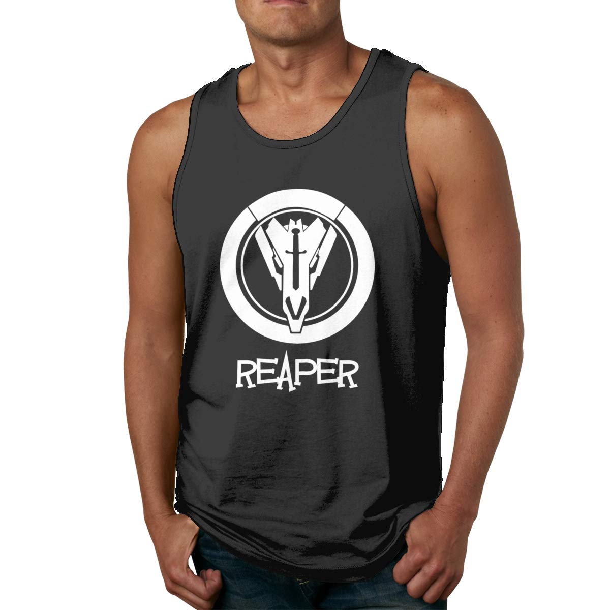  Overwatch Reaper Running Sleeveless Summer Sport T Shirt