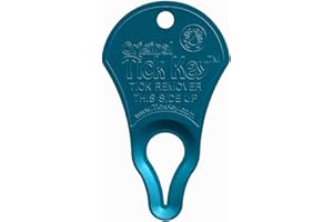 The Original Tick Key - Tick Detaching Device - Portable, Safe and Highly Effective Tick Detaching Tool (Blue)