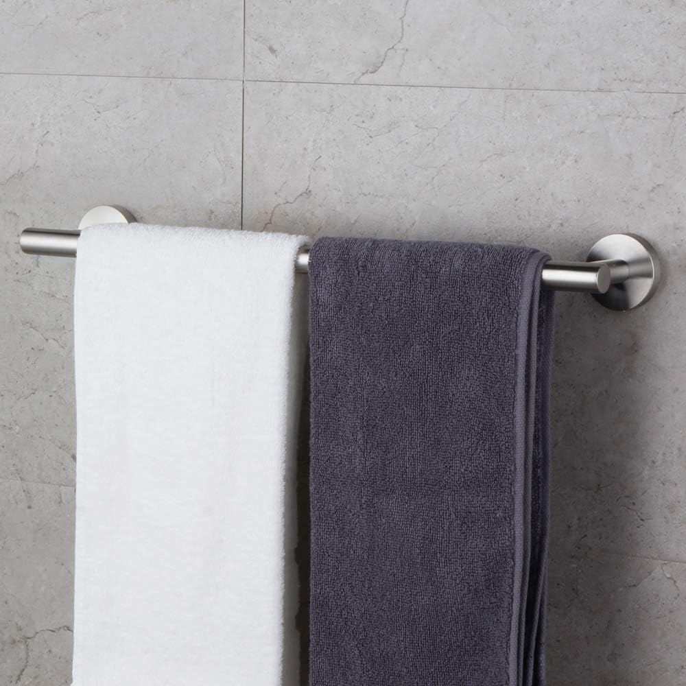 GERZWY Bathroom Towel Bar 18-Inch Brushed Stainless Steel Towel Bar Contemporary Style Wall Mount for Bath Kitchen AG1101C45-LS: Home & Kitchen