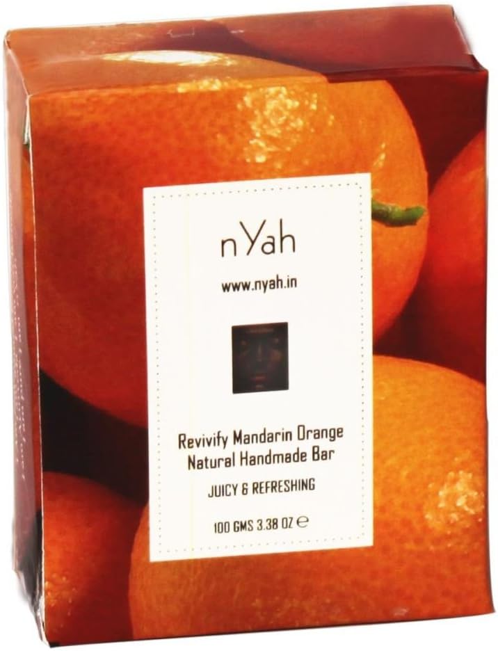 Nyah Revivify Mandarin Orange Natural Handmade Refreshing Bar - 100 Gms