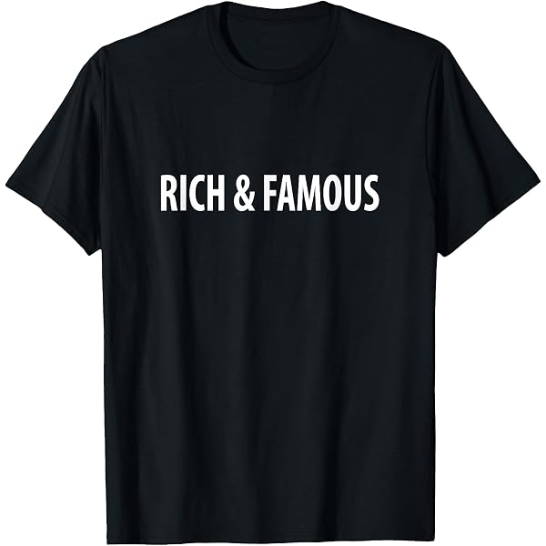 Amazon.com: Rich-Forever Camiseta, Negro - : Ropa, Zapatos y Joyería