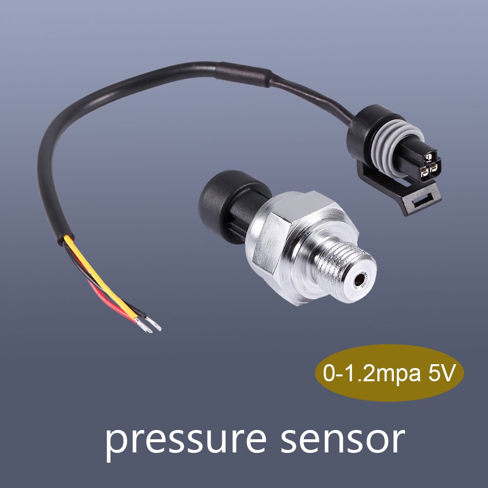 5V DC Pressure Sensor,01.2 MPa Waterproof Pressure Transducer Sensor,Oil Fuel Diesel Gas Water