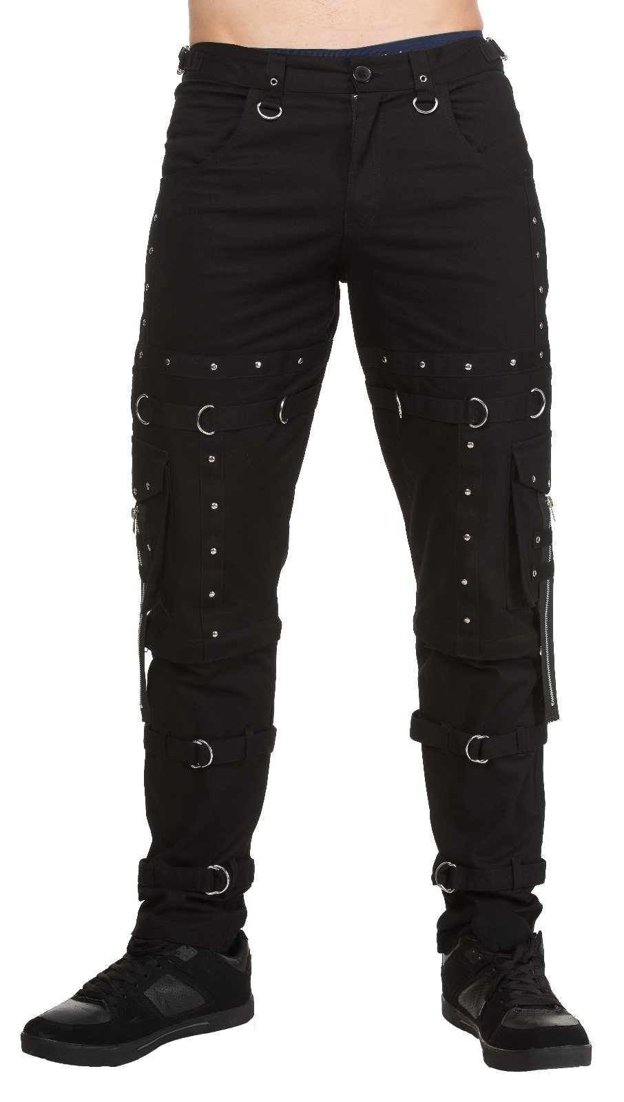 Dead Threads Gothic Zip Stud Metal Cyber Punk Rave Trousers Pants Small