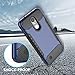 Moment Dextrad [Non-Slip Grip] [Dual Layer] [Impact Resistant] Hybrid Heavy Duty Protection Cover for LG K20V (Blue/Black)