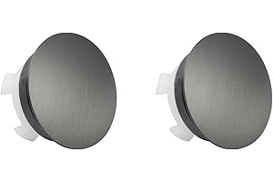 Ydorui Bathroom Sink Overflow Ring, 2-Pack Solid Brass Overflow Cover with Gravity Flap, Fits 0.87–0.95 in Overflow Holes (Hi