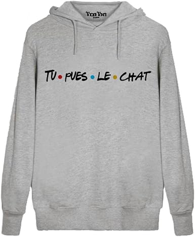 Veni Vici Tu Pues Le Chat Xl Gris Amazon Fr Vetements Et Accessoires