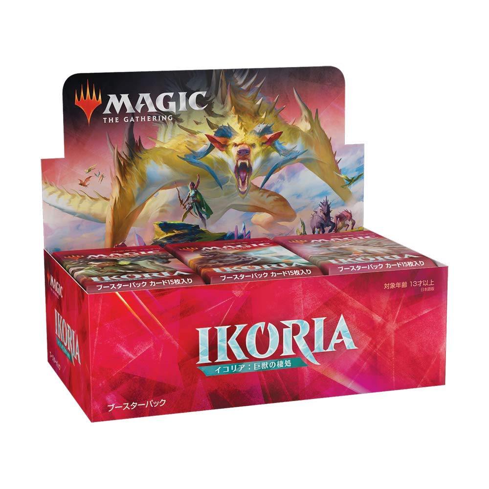 Magic: The Gathering Ikoria: Lair of Behemoths Draft Japanese Booster Box - Including Foil Godzilla Series Monsters Box Topper