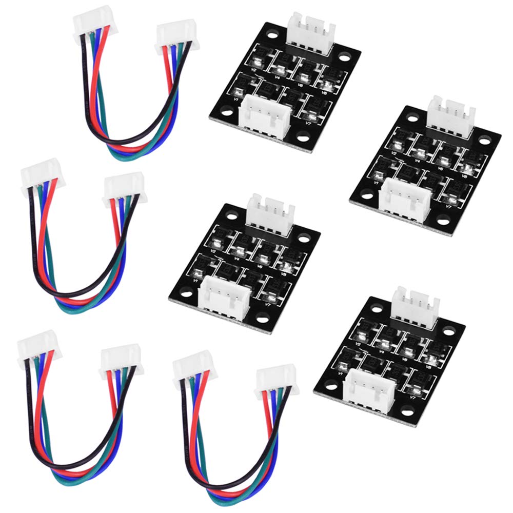 TL Smoother Addon Modules Hotetey 4 Pcs 3D Printer Accessories Filter for Pattern Elimination Motor Clipping Filter 3D Printer Stepper Motor Drivers