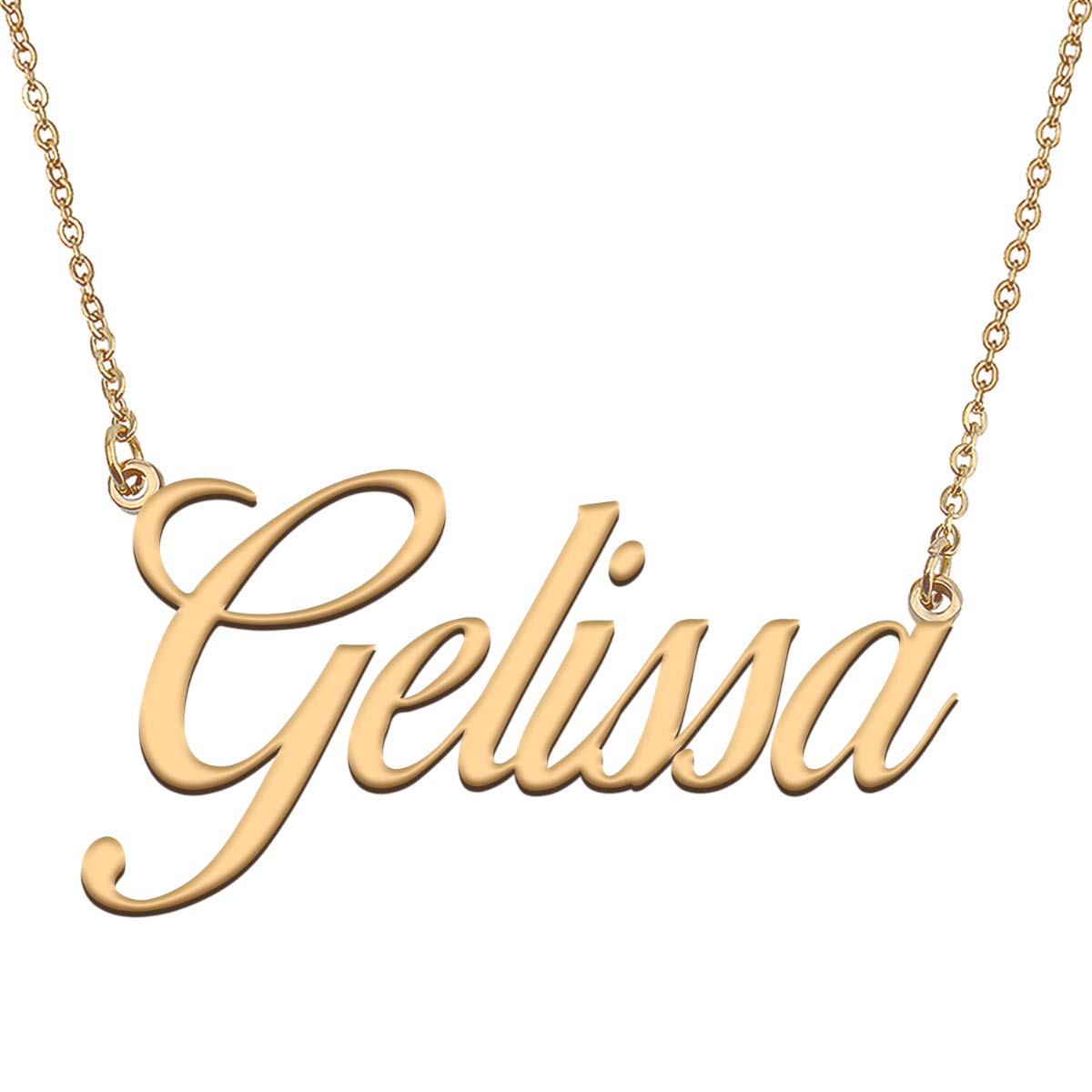 HUAN XUN Customized Custom Simple Any Name Necklace