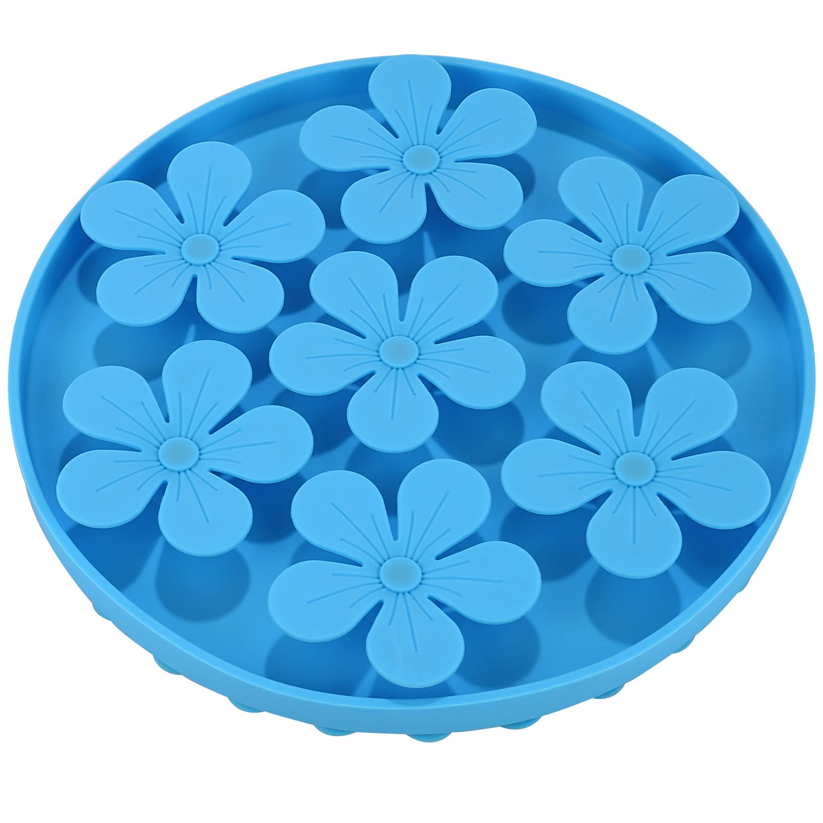 Doweiss Slow Feeder,Cat Help Slow Down Eating Speed Cut Flower Silicone Rubber Cute Slow Feeder for Puppy/Cat/Dog