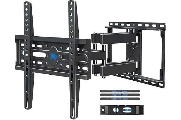 Mounting Dream Full Motion TV Wall Mount for 32-70 Inch TVs up to 110lbs | Mount Bracket with Swivel and Tilt, TV Bracket wit