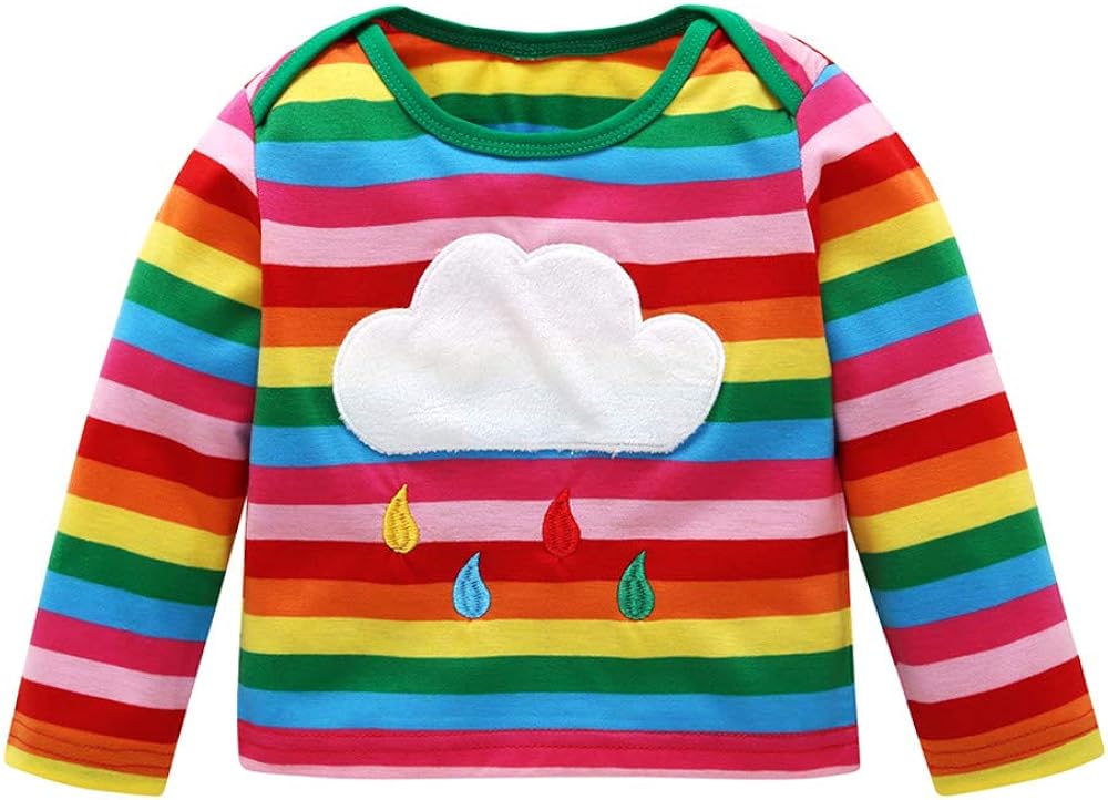 rainbow print baby clothes