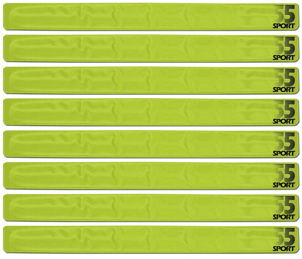 55 Sport® Reflective Hi Vis Ankle Wrist Slap Bands (8)