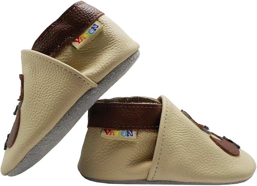  | YALION Soft Leather Baby Shoes Suede Sole Toddler Infant Crib Shoes First Walking Pre-Walker Multi-Designs | Slippers