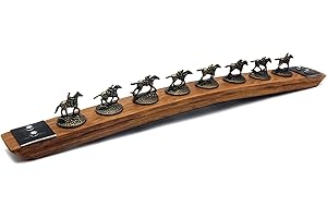 Barrel-Art bourbon stopper holder/Whiskey cork display/Fits Blanton's stoppers/with Metal (Natural)