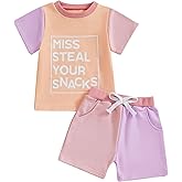 Toddler Baby Girl Summer Outfit Short Sleeve T Shirt Top Casual Shorts Set Infant Newborn Clothes 6 12 18 24 Month