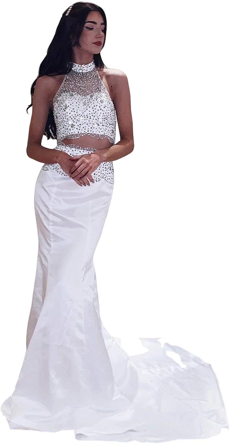 two piece mermaid gown