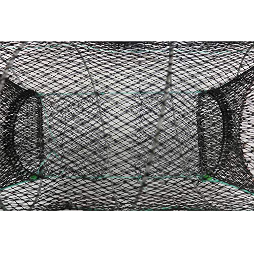 YaeGarden Collapsible Cast Net Fishing Nets Crab Trap Crawfish Lobster Shrimp Cast Net Portable Folded Fishing Accessories (12.99" x 23.6" (33cm x 60cm))