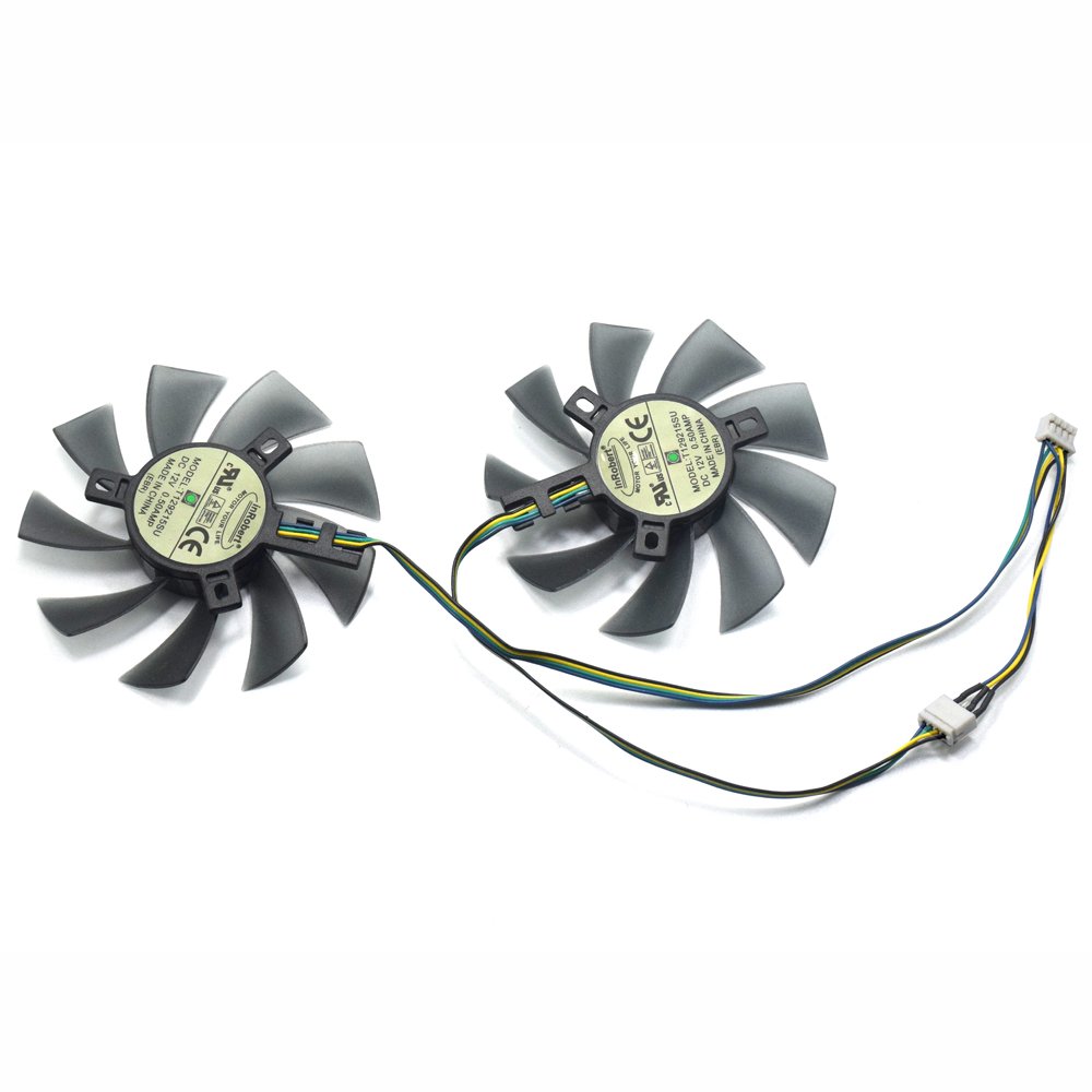 inRobert DIY Two Ball Bearing Graphic Card Fan 85mm Diameter 40x40x40mm