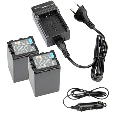 DSTE®?2 Pack? Ersatz Batterie und DC126E Reise Ladegerät Kit für Panasonic VW-VBN390 HDC-SD800GK HC-X909 HC-X800 TM900 HS900 