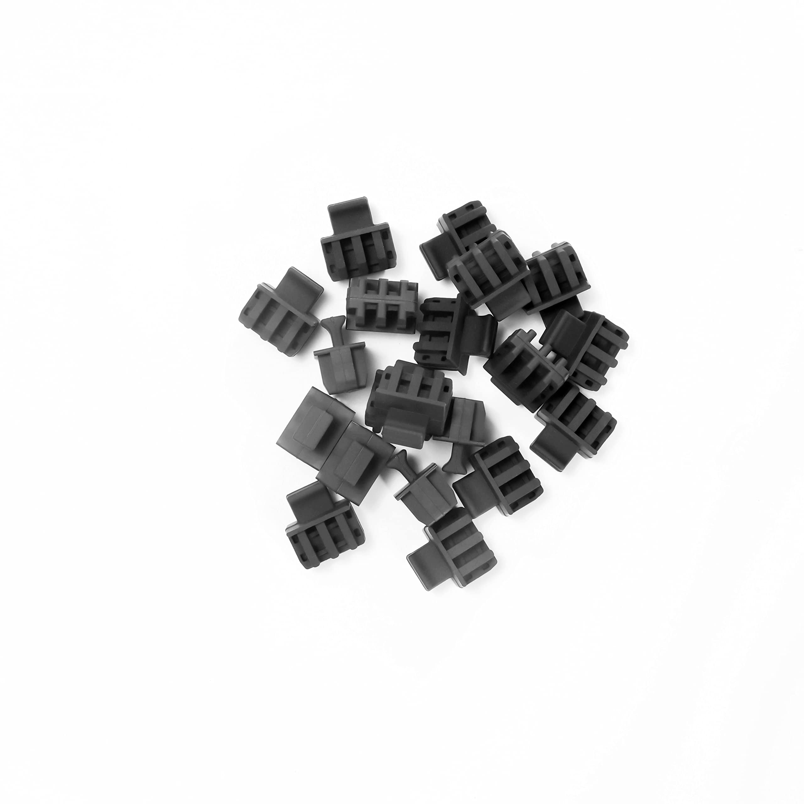 20 Pack SFP Dust Cover for Open SFP/SFP+ Slot - SFP Plug - Fiber Optic Dust Caps - SFP Port Anti-Dust Cover - Network Switch Port Protector - Durable TPE Material with Pull Tab