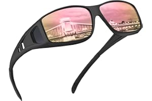 Tnnaiko Night Driving Glasses Night Vision Glasses Fit Over Glasses Sunglasses for Men Polarized Sunglasses