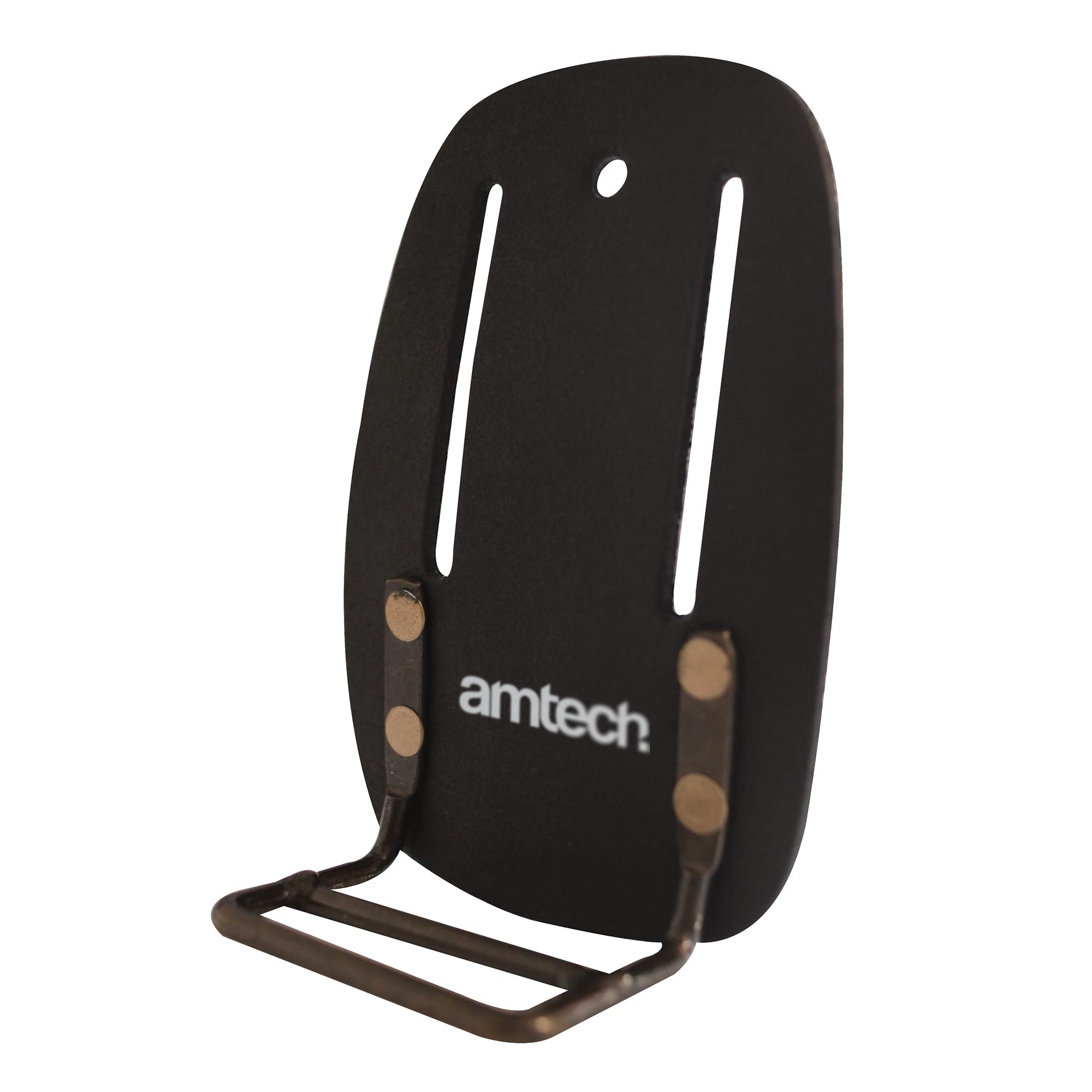 Amtech N2860 Fixed Leather Pliers Holder, Sturdy Steel Fitment, Slot Sizes 70mm x 20mm, For End Cutting Steel Erector's Pliers & Similar Cutters
