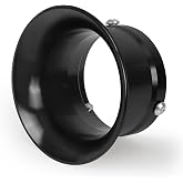 Tongze 55mm Velocity Stack: Black Decorative Motorcycle Carburetor Air Intake Filter Cup Compatible with PWK32 PWK34 Carb, Fits for Mini Bike/Dirt Bike/ATV-Short