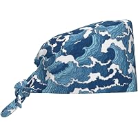 Produktbild von Comius Sharp 6 Stück Scrub-Caps – Bedruckt, Baumwolle, Verstellbar, Mit Schweißband, Unisex, Für Klinik & Küche