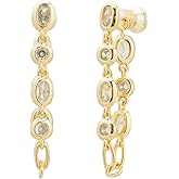 PanLuca Soft Hoop Earrings Jewelry Gift for Women 14k Yellow Gold Plated