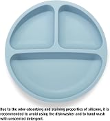 PandaEar 3 Pack Silicone Baby Suction Plates Self Feeding Divided Toddlers view 3