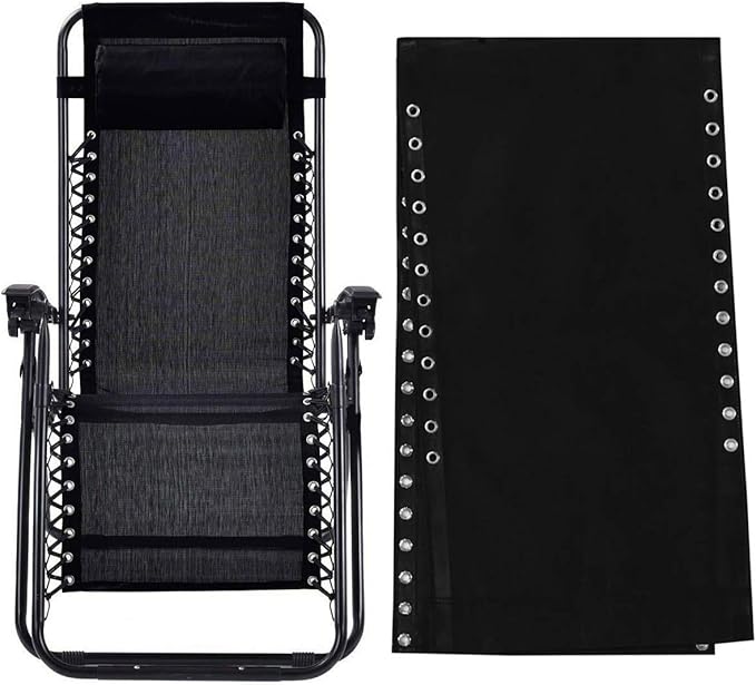 Zero Gravity Chair Replacement Fabric, Black AntiGravity