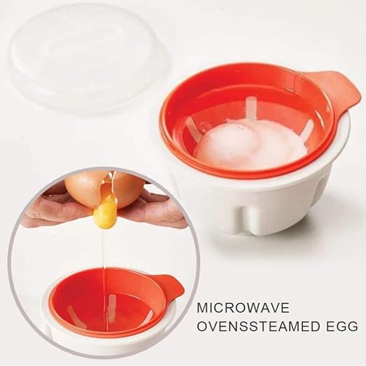 Huevera para cocinar huevos de cocina de doble piso, color blanco ...