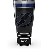 Tervis Traveler NHL Tampa Bay Lightning - Night Game Triple Insulated Tumbler Travel Cup Keeps Drinks Cold & Hot, 30oz, Stainless Steel