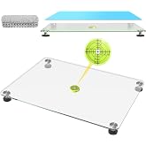 Nelyrho Glass Resin Leveling Table for Epoxy Resin with Silicone Mat | Tempered Glass Surface, 16"x12" Size, for Epoxy Resin Art, Silicone Mat Included, Ideal for DIY Craft Projects