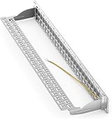 deleyCON 48 Port Patch Panel Modular RJ45 Keystone 1U 19" Rack CAT5e CAT6 CAT7 view 3