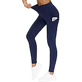 THE GYM PEOPLE Thick High Waist Yoga Pants with Pockets, Tummy Control Workout Running Yoga Leggings for Women
