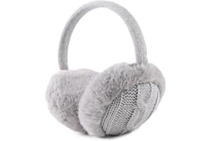 OMUKY Winter EarMuffs for Kids Toddler Knitted Ear Cover Plush Outdoor Children Cold Weather Ear Warmer