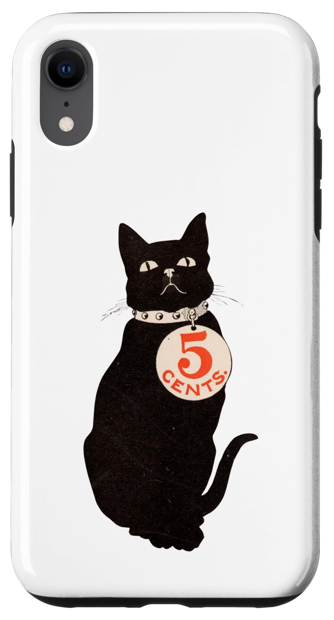 iPhone XR Vintage Black Cat Halloween Design Retro Graphic Case