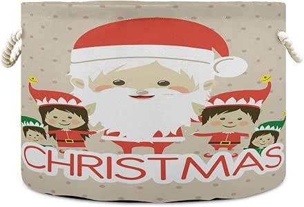 Cesta de almacenamiento de juguetes de Navidad para niñas, plegable