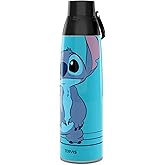 Tervis Venture Water Bottle Disney - Lilo & Stitch Supreme Triple Insulated Tumbler Travel Cup Keeps Drinks Cold & Hot, 36oz, Stainless Steel