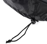 Fudeshe 2pk Black Drum Lid Cover 25.59" Stretchable Oxford Cloth 55 Gallon view 7